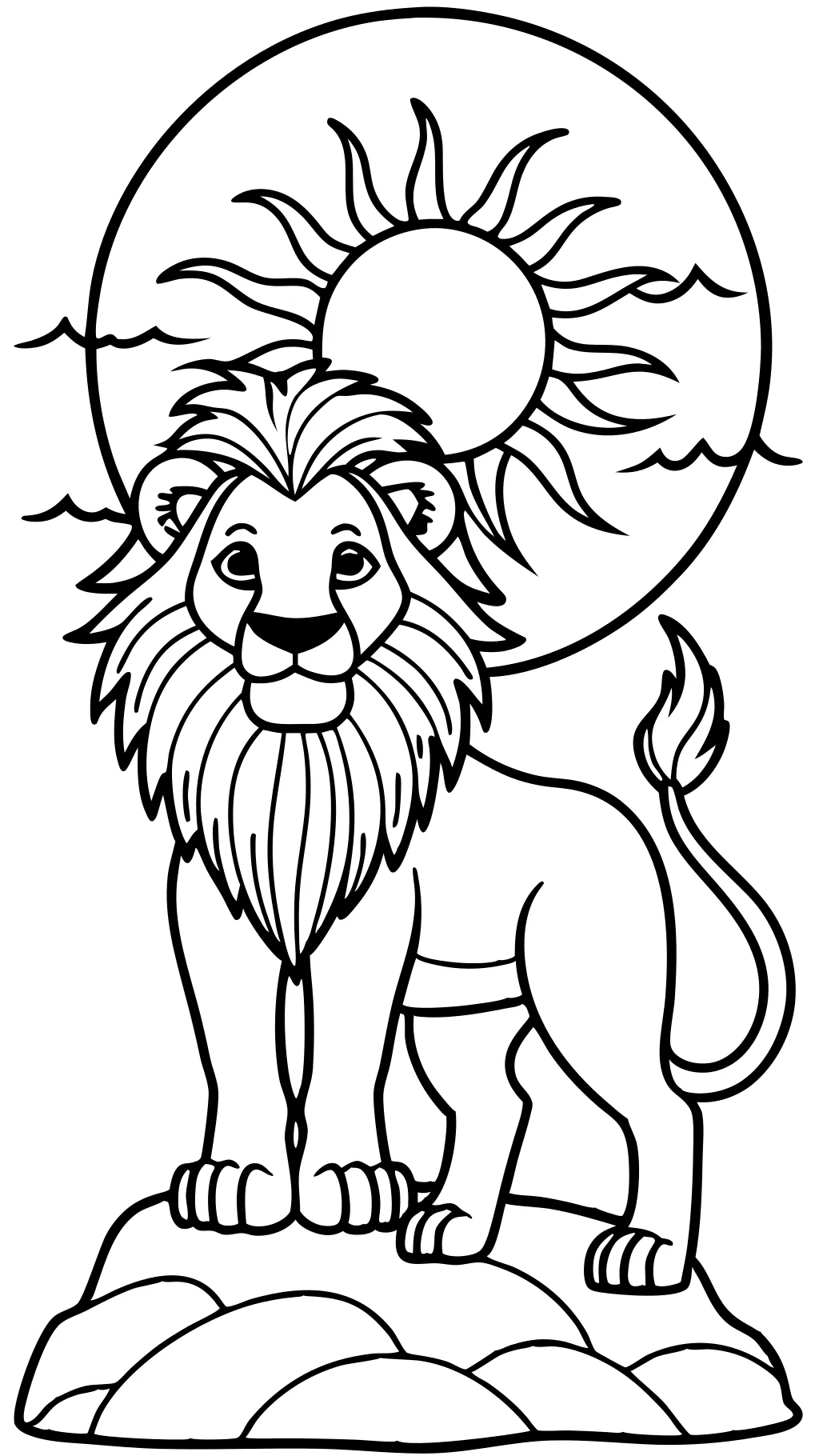 coloriage mufasa lion king